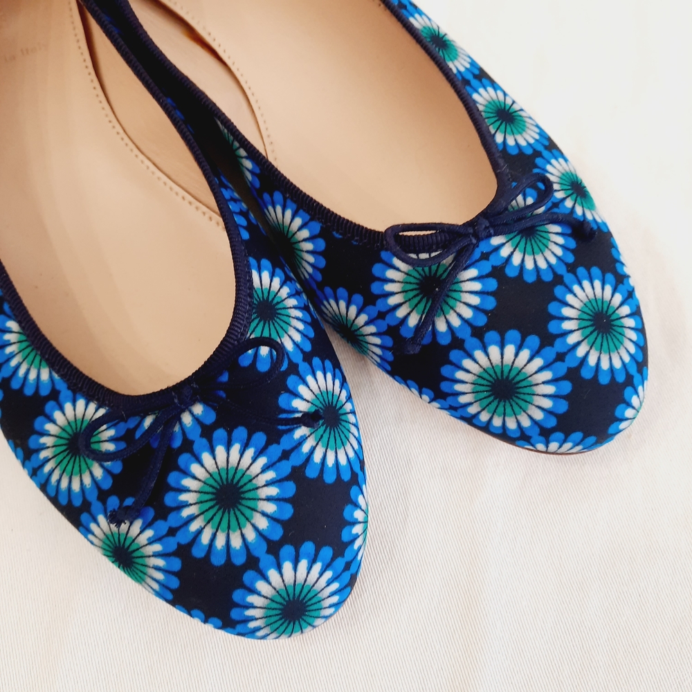 J. Crew Kiki Floral Fabric Ballet Flats 9.5 - Picture 3 of 6